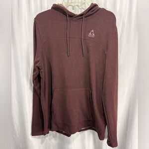 Gerry Mens Sweater Medium Hoodie Sweatshirt Lightweight Performance Brown